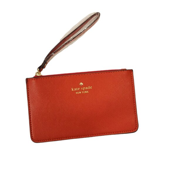 Kate Spade Handbags - Kate Spade Saffiano Leather Apple Red Wristlet - NWT